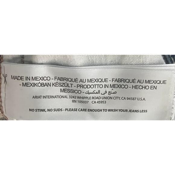 ARIAT REBAR 5M STRAIGHT LEG JEANS, MENS, 35X32, DENIM BLUE, LOTS OF WEAR TO GO - Picture 12 of 12